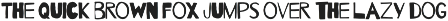 OFFBEAT LINE UGLY SANS font preview