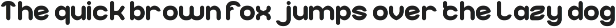 Bubbly Water font preview