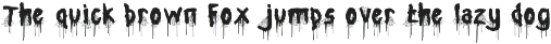 Black Thread Horror Font preview