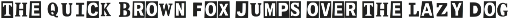 Rejected Tape–Modern Cutout Display font preview
