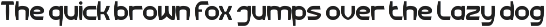 Big Foot font preview