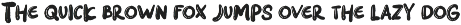Aniger font preview