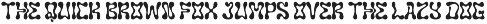 Moxen - Liquid Wavy Bubble Font font preview