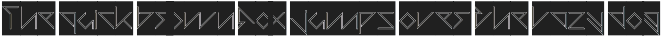 Thunder Storm font preview