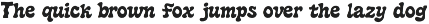 Sunbleach - a wavy display font preview
