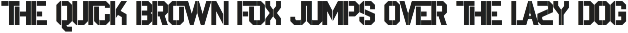 Qualities Stencil Font preview
