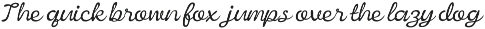 CS Admire – Script Font preview