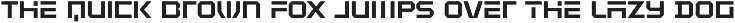 Hune-Blocky Sci-fi Logo Font preview