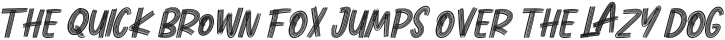 Rock Hustle Italic otf (400) Sample