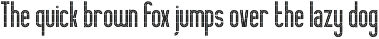 BRICK - A geometric stencil typeface font preview