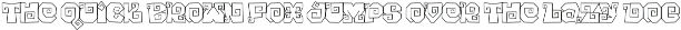 GF Mythos - Display Font preview
