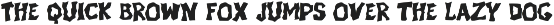 Hexling - A Scary Display Font preview