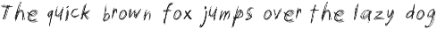 Cursed Boarding Pass Handdrawn Font preview