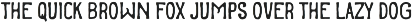 SFC Camel Track font preview