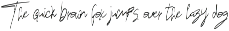 Trimeira Signature font preview