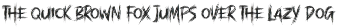 Marching Brush - Horror Brush Font preview
