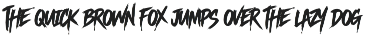 Strange Fresh - Horror Brush font preview