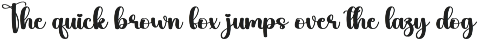 Loving | Script Font preview