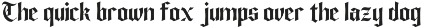 The Wayler - Gothic Blackletter Font preview