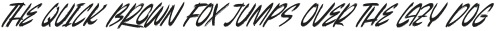 Beasty Strength Italic Italic otf (400) Sample