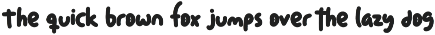 TunchoPlonko Bold Handwriting Font preview