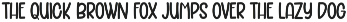 Thick lettered duo font preview