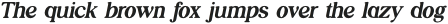 FairytaleSerif Bold Italic otf (700) Sample