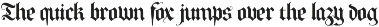 Nomen Est Omen - Blackletter Font preview