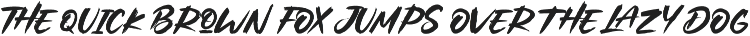 Mightora - Strong Brush Font preview