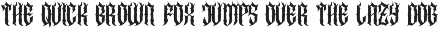 Exilium | Black Metal Font preview