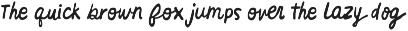 Organic Hand - Semi-script Font font preview