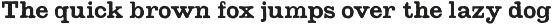 The French Library font preview