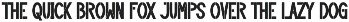 Stencil Bickors Font preview