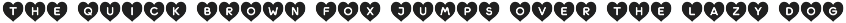 Heart Shape Font font preview