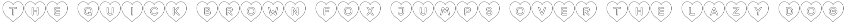 Heart Shape Font preview