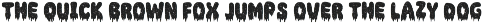 Zombie Attack Horror Font preview
