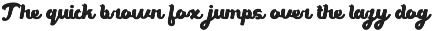 Meltily Bold Script Font preview