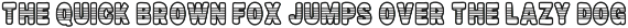 Outline Style - Display Font preview