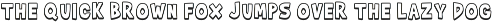 Super Blok outline cartoon font preview