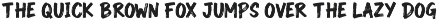 QuakDuck - Brush Font preview