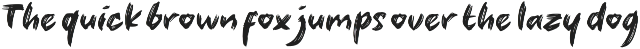 LUCKY RAMEN - Dry Brush Font preview