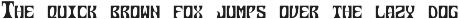 Nabsor - Monowidth Font preview