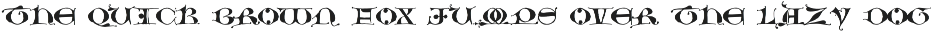 Medieval Grammar blackletter font preview
