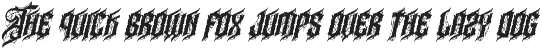 Noctyrr Heavy Metal Gothic Font preview