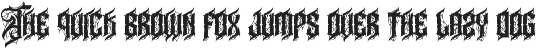 Noctyrr Heavy Metal Gothic Font font preview