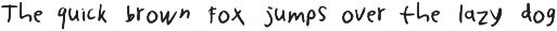 Slightly Uneven Handwritten Font preview