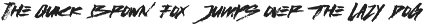Stroke | Cyber Brush Font font preview