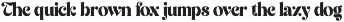 Evantic - Classic Bold Typeface font preview