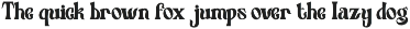 Twisly Twisted Serif Font font preview