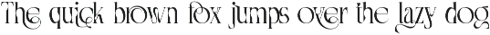 Shortened Connection - Elegant Font preview